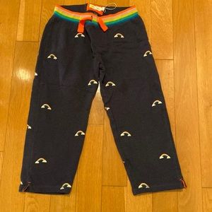 Mini Boden NWOT Rainbow Capri Sweats